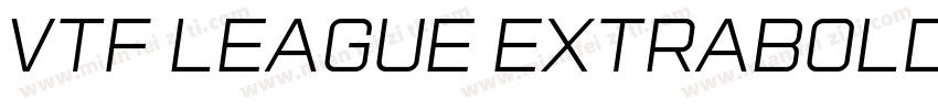 VTF League ExtraBold Oblique字体转换